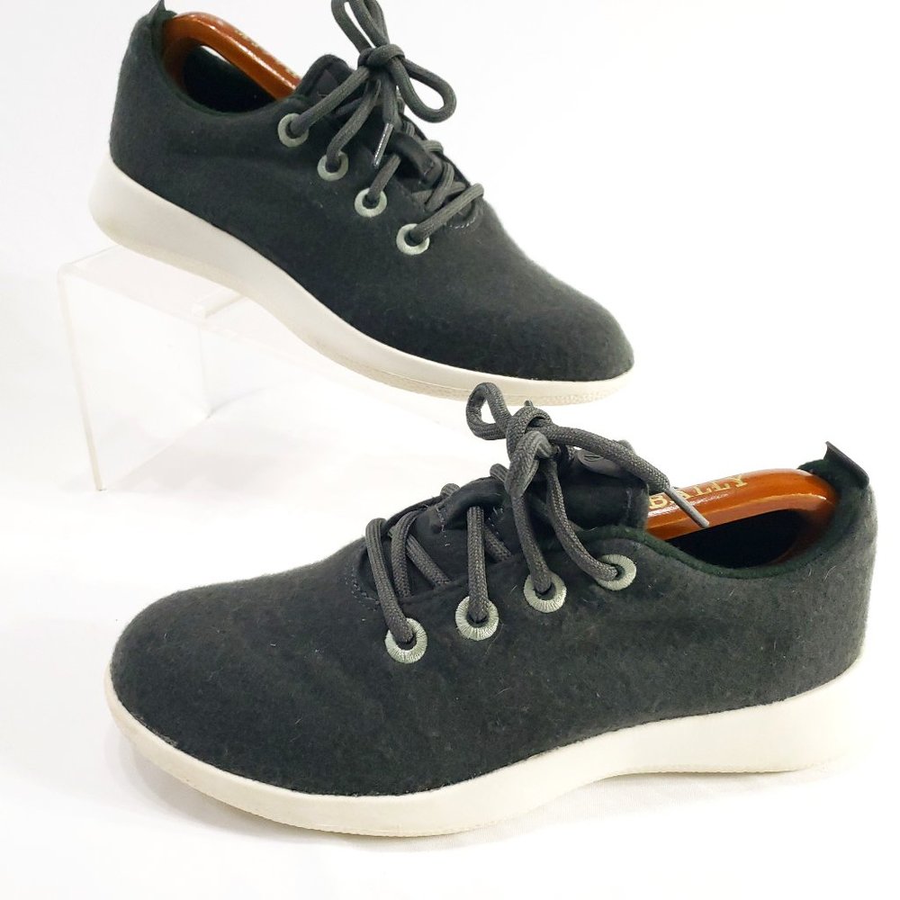 Allbirds Wool Runners Womens Sneakers Green Gray Size 9